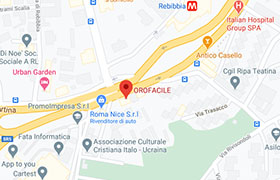 Posizione Orofacile Roma (via Tiburtina)
