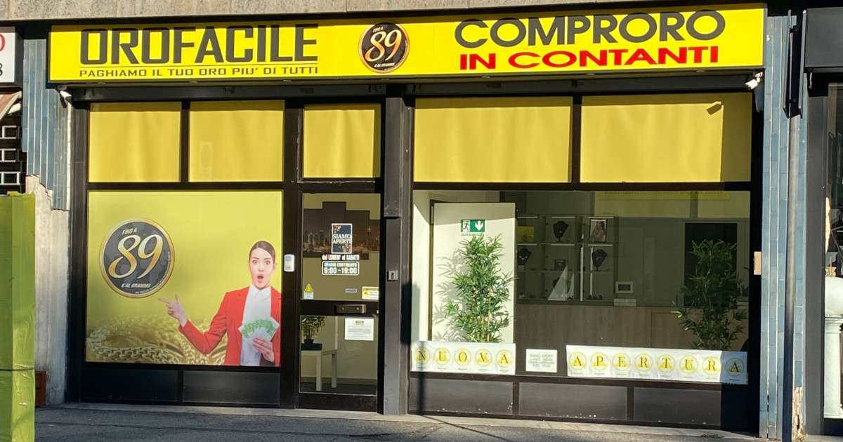 Negozio compro oro OROFACILE dove vendere oro usato